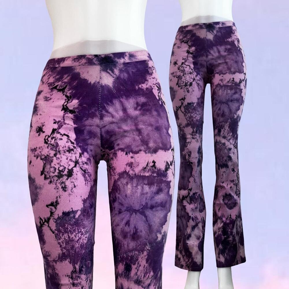 Vintage 90s y2k psychedelic print italian flare pants